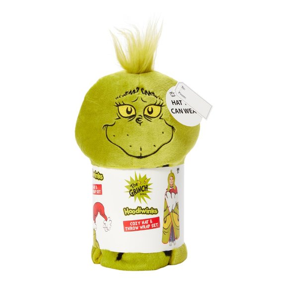 Other - Dr. Seuss' The Grinch The Grinch Cozy Hat and Throw Hoodiwink Set NEW!  Ages 3+!